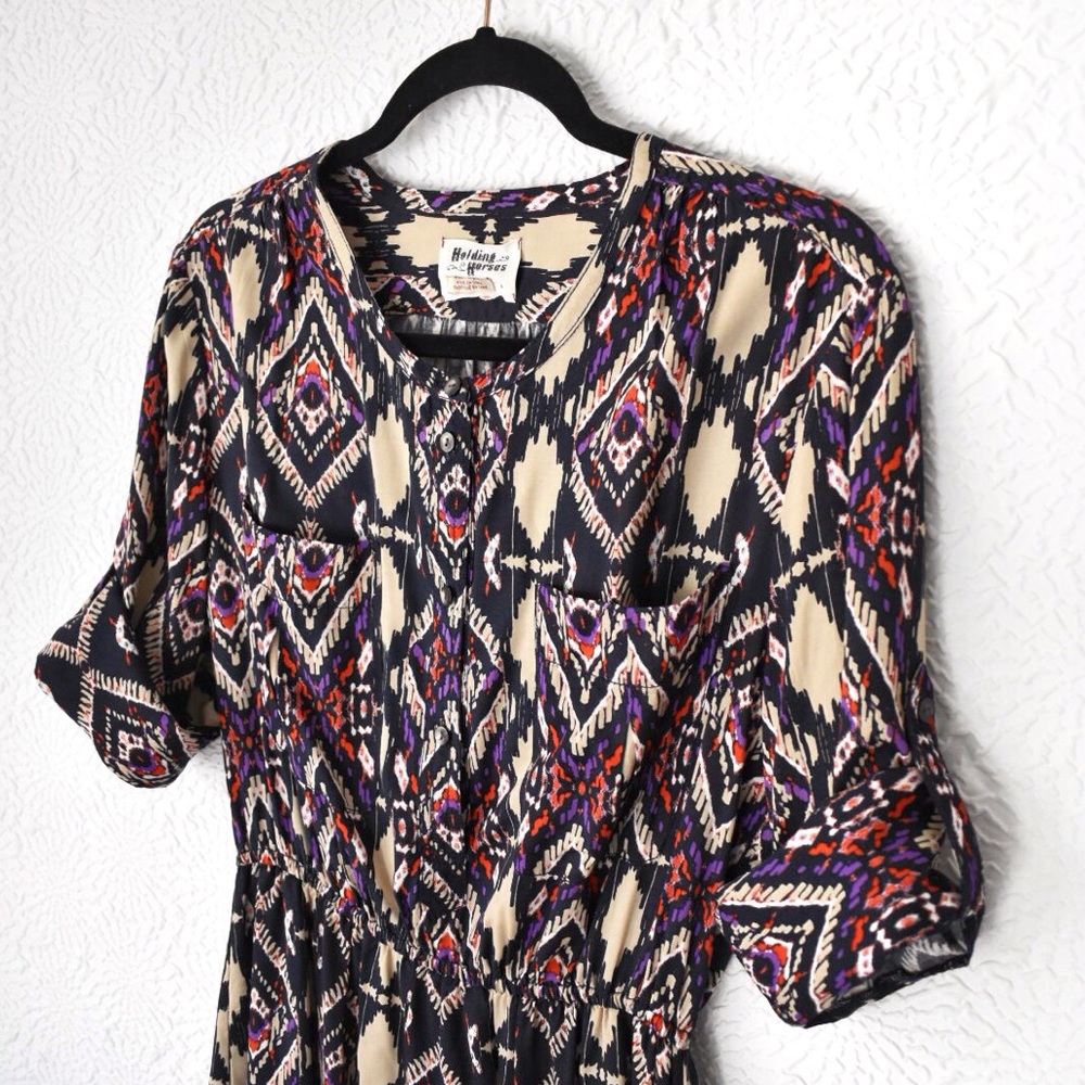 Anthropologie {Holding Horses} Mira Ikat Dress - Picture 4 of 16